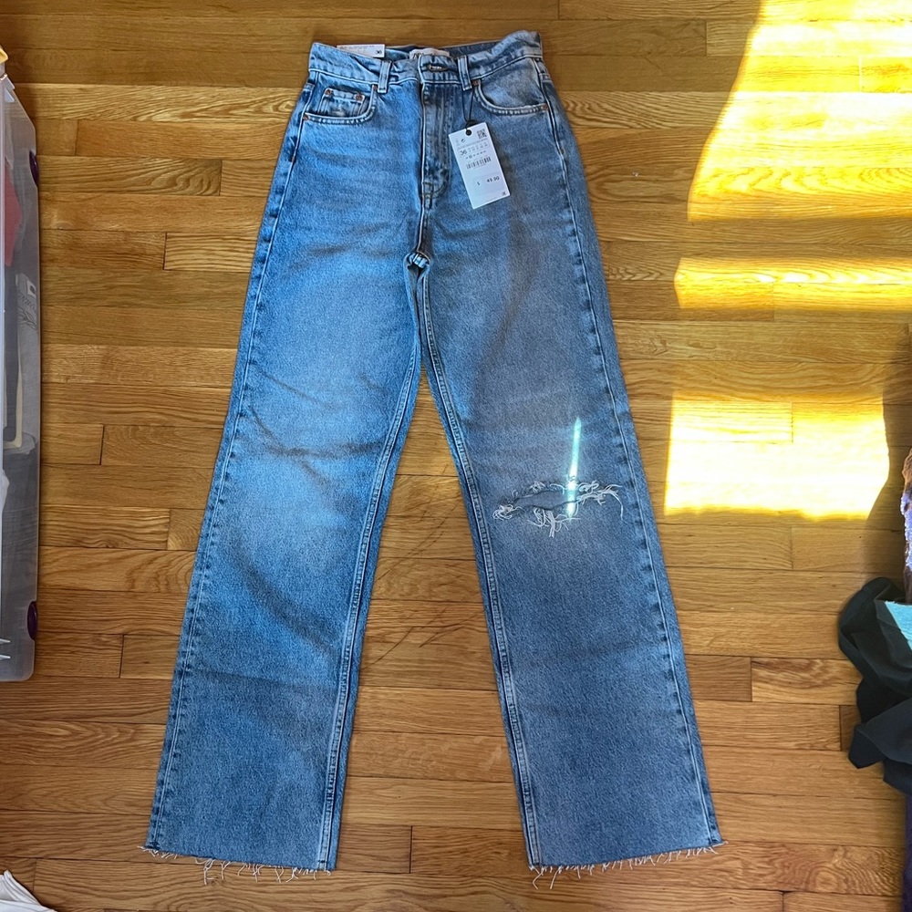 Zara Jeans “The 90s Full Length in Daryl Blue” size US 4/EUR 36, never worn, NWT